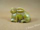 Antique Old Jade Carved Traditional Chinese Zodiac Rabbit Statue Pendant G110 Rabbits photo 1