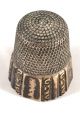 Antique Sterling Thimble With Simmons Bro.  Mark 1842 Size 11 Thimbles photo 1