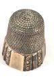 Antique Sterling Thimble With Simmons Bro.  Mark 1842 Size 11 Thimbles photo 2