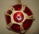 Blown Glass Red Nautical Fishing Float With Rope Netting Fishing Nets & Floats photo 2