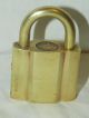 Vintage Dyna - Lok Barrel Key Brass Paddle Lock With Key Marked Us Made 2/31/59 Locks & Keys photo 4