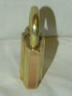 Vintage Dyna - Lok Barrel Key Brass Paddle Lock With Key Marked Us Made 2/31/59 Locks & Keys photo 5