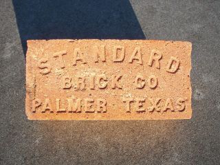 Vintage.  Standard Brick Co.  Brick.  Palmer,  Texas. photo