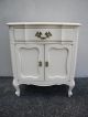 French Painted Serpentine Nightstands / End Tables 5069 Post-1950 photo 6