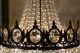 Antique Vintage Big French Basket Style Crystal Chandelier Lamp 1940s.  16in Dmtr Chandeliers, Fixtures, Sconces photo 6