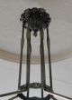 Stunning Antique Chandelier / Ceiling Lamp With Glass.  Art Nouveau Deco Chandeliers photo 6