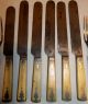 12 Antique Steer/bovine Bone Handled Flatware 6 Knives & 6 Forks Frary Cutlery Other Antique Home & Hearth photo 3
