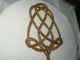 Antique Early 1900’s Cane Wicker Carpet Rug Beater - Simply Gorgeous Other Antique Home & Hearth photo 4
