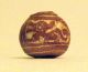 Pre - Columbian Brown Crouching Dog Bead.  Guaranteed Authentic. The Americas photo 1