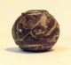 Pre - Columbian Black Animal On Its Back Bead.  Guaranteed.  Authentic The Americas photo 2