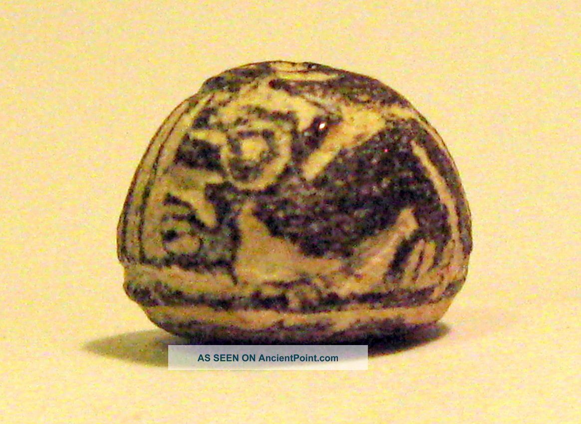 Pre - Columbian Black Crouching Jaguar Bead.  Guaranteed.  Authentic The Americas photo
