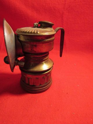 Guys Dropper Shanklin Mfg Carbide Miners Brass Lamp Lantern C 1925 photo
