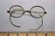 Antique Spectacles / Eye Glasses Gold Filled Frames Corrective Lenses Not Signed Optical photo 1