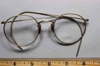 Antique Spectacles / Eye Glasses Ao Ful - Vue 1/10 12k Gold Filled With Bi - Focals photo