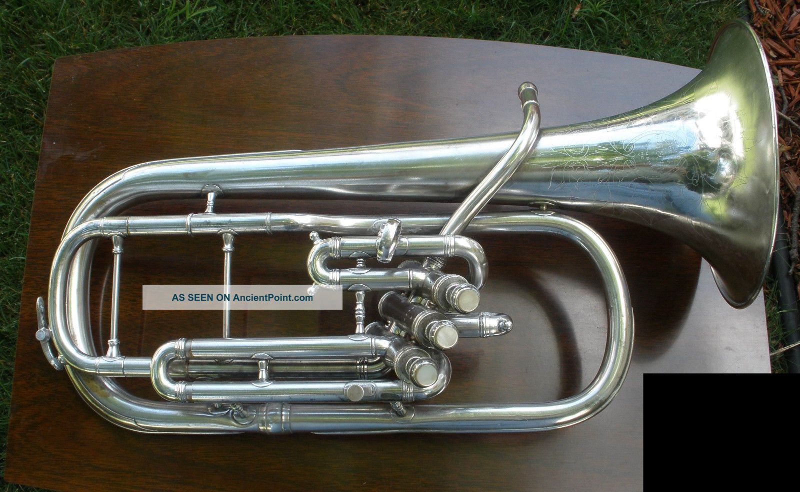 Vintage Conn Alto Horn,  Silver Plated,  Player Brass photo