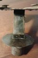 Antique Primitive Wrought Iron Candle Holder 19th C.  Blacksmith Hand Pounded Vtg Primitives photo 10