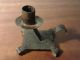 Antique Primitive Wrought Iron Candle Holder 19th C.  Blacksmith Hand Pounded Vtg Primitives photo 3