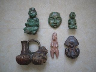Pre - Columbian Stones And Figures photo