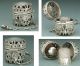 Antique Sterling Silver Chatelaine Thimble Case & Thimble By Webster Co.  C1890 Thimbles photo 1