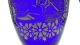 1800 ' S Italy Glass Cobalt Vase Urn Enamel Painting Gondolier Rialto Bridge Scene Vases photo 10