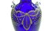 1800 ' S Italy Glass Cobalt Vase Urn Enamel Painting Gondolier Rialto Bridge Scene Vases photo 7