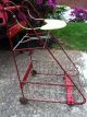 Amsco Metal Red Baby High Chair Shopping Cart Thing Antique Vintage Baby Carriages & Buggies photo 4