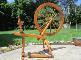 Antique Desjardins Spinning Wheel Old Vintage Very Fine photo