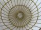 Primitive Farm Wire Egg Basket,  Handled,  Yellow,  Large Capacity Primitives photo 1