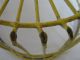 Primitive Farm Wire Egg Basket,  Handled,  Yellow,  Large Capacity Primitives photo 6