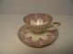 Vintage Tea Cup And Saucer Alka Porcelain Bavaria Pink And Gold Cups & Saucers photo 2