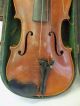 Old Antique String Child ' S Violin Instrument W/ Leather Case German Germany String photo 1