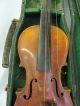 Old Antique String Child ' S Violin Instrument W/ Leather Case German Germany String photo 2