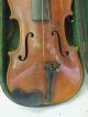 Old Antique String Child ' S Violin Instrument W/ Leather Case German Germany String photo 5