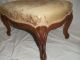 Antique Victorian Upholstered Tapestry Footstool Hassock Ottoman Bench Seat Post-1950 photo 4