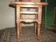 Tiger Maple Miniature Sheraton Style Two Drawer Stand 1800-1899 photo 5