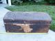1839 Antique Trunk All Leather & Hide Covered 1800-1899 photo 4