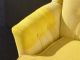 Pair Vintage Mid Century Yellow Marge Carson Swivel Arm Chairs Hollywood Regency Post-1950 photo 4