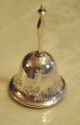 Sterling Silver Hammered Tea Dinner Bell Floral Etched Design Very Sweet Flatware & Silverware photo 3