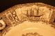 Antique Boston Mails Pattern C1840 Brown Transferware Dinner Plate J & T Edwards Other Maritime Antiques photo 5