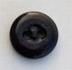 12 Antique Black China Buttons Oval Eye Bapterosses - 5/8 