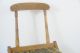 2 Antique Civil War Era? Folding Carpet Rug Seat Chairs Marked Undertakers Tag 1800-1899 photo 3