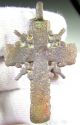 Late Medieval Bronze Radiate Cross Pendant - Wearable Artifact - Ii60 Roman photo 2