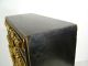 Antique Chinese Carved Birds Gilt Gold Blind Door Display Tribute Altar Cabinet Post-1950 photo 5