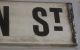 Unique Antique Porcelain Road Street Sign Benson Street Ideal Name Plate Fun Signs photo 1