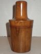 Antique Wood Apothecary Bottle Holder Box Container With Threaded Top Other Antique Woodenware photo 1