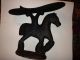 Antique Cast Iron Shoe Shine Stand In The Form Of A Horse Other Mercantile Antiques photo 1