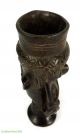 Kuba Figural Palm Wine Cup With Face Wood Congo Africa Other African Antiques photo 2