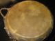 Vintage Taos Style Cottonwood Leather Native American Indian Drum 13x3 