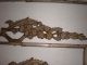 2 Antique Swing Arm Curtain Rods Cast Iron Ornate Flower Decorative Complete Other Antique Hardware photo 1
