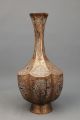 Antique Islamic Art Persian Cairo - Ware Mamluk Revival Brass Copper Silver Vase Islamic photo 8